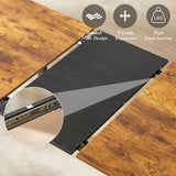 Modern 3-Piece Dining Set with Expandable Kitchen Table and 2 Backless Benches