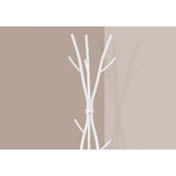 74-inch White Metal Coat Rack Entryway Hall Tree Umbrella Stand
