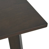 47 x 29-inch Mid-Century Modern Dining Table in Espresso Wood Finish
