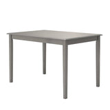 Farmhouse 32 x 48 inch Dining Table in Antique Grey Wood Finish