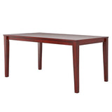 36 x 60 inch Farmhouse Dining Table in Antique Berry Cherry Wood Finish