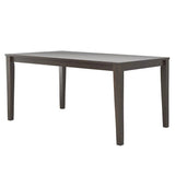 Classic 36 x 60 inch Farmhouse Dining Table in Antique Black Wood Finish