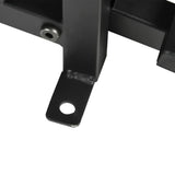 Outdoor Vintage Black Metal Arch 6-ft Garden Bridge with Side-Rails
