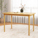 48 x 28 inch Classic Farmhouse Dining Table with Natural Wood Finish