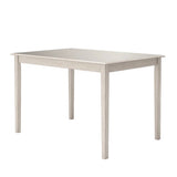 Farmhouse 32 x 48 inch Dining Table in Antique White Wood Finish