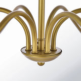 30-inch Traditional 6-Light Dimmable Chandelier in Brass Finish