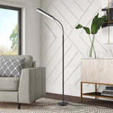 Black Modern 68-inch LED Dimmable Floor Lamp with Remote - Accent/Reading Light