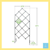 Outdoor 7-FT. Tall Wrought Iron Lattice Garden Trellis
