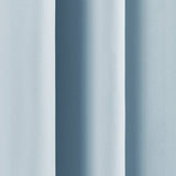 52 x 72 inch Solid Light Blue Thermal Blackout Curtain Panels - Set of 2