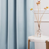 52 x 84 inch Solid Light Blue Thermal Blackout Curtain Panels - Set of 2