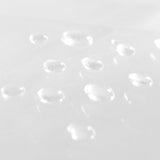 72"W x 72"H Clear PEVA Waterproof Shower Curtain Liner Magnets Bottom Hem