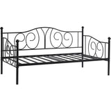 Twin size French Country Style Black Metal Day Bed Frame