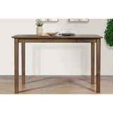 Rectangular 47 x 29 inch Dining Table in Brown Wood Finish njmkuuuuut56