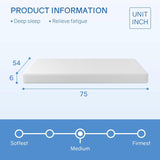 Full size 6-inch Thick Medium Firm Cool Gel Memory Foam Mattress