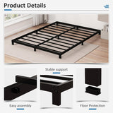 Full size 5-inch Heavy Duty Metal Bed Frame with 3,000 lb. Weight Capacity