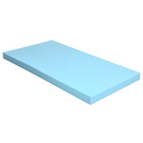 Full size 3-inch Thick Gel-Infused Air Foam Mattress Topper in Light Blue