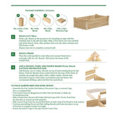2ft x 4ft Cedar Wood Raised Garden Bed Planter Box - Made In USA