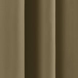 52 x 54 inch Solid Olive Green Thermal Blackout Curtain Panels - Set of 2