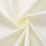 72"W x 72"H Ivory Waffle Textured Shower Curtain Set with Liner