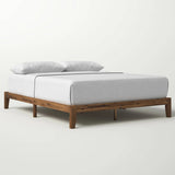 King Simple Modern Solid Wood Platform Bed Frame - 700 lb. Weight Capacity
