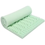 King size 3-inch Thick Green Ergonomic Breathable Air Foam Mattress Topper
