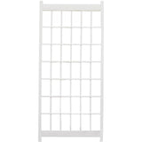 Outdoor 85-inch x 38-inch White PVC Vinyl Lattice Garden Trellis