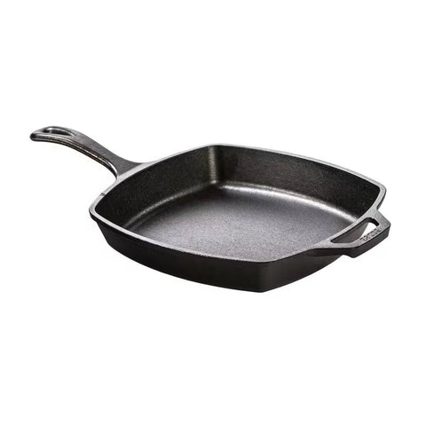 10.5-inch Square Cast Iron Skillet Frying Pan - Made in USA