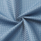 72"W x 72"H Blue Waffle Textured 3 in 1 Shower Curtain Set