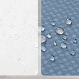 72"W x 78"H Blue Waffle Textured 3 in 1 Shower Curtain Set