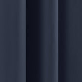 52 x 108 inch Solid Navy Blue Thermal Blackout Curtain Panels - Set of 2