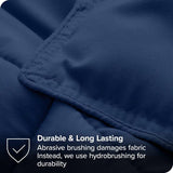Queen size Super Soft Down Alternative Comforter Set in Navy Blue