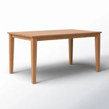 Modern Farmhouse 36 x 60 inch Rectangular Dining Table in Oak Wood Finish