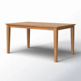 Modern Farmhouse 36 x 60 inch Rectangular Dining Table in Oak Wood Finish