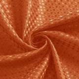 72"W x 84"H Burnt Orange Waffle Textured Shower Curtain Set with Liner