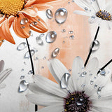 72"W x 72"H Orange Vibrant Floral Butterfly Polyester Shower Curtain