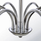 30-inch Classic 6-Light Dimmable Chandelier in Polished Nickel Finish