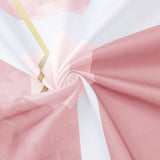 72"W x 78"H Abstract Pink Geometric Polyester Shower Curtain