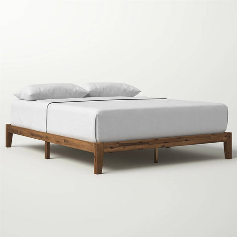 Queen Simple Modern Solid Wood Platform Bed Frame - 700 lb. Weight Capacity