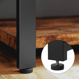 Industrial Farmhouse Metal Wood TV Stand for TV up to 65-inch