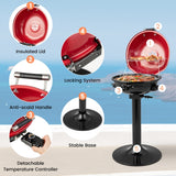 Red Double Layer Portable Electric 1600 Watt BBQ Grill
