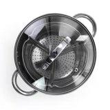 Stainless Steel 4-Quart Dutch Oven with 3-Section Dividers and Lid