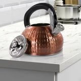 3-Liter Stainless Steel Whistling Teapot Kettle in Copper
