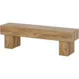 Farmhouse 63-inch TV Stand Entertainment Center in Light Brown Wood Finish