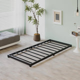 Twin size 3-inch Low Profile Heavy Duty Metal Bed Frame in Matte Black