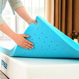 Twin size 3-inch Thick High Density Memory Foam Mattress Topper