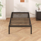 Twin 18-inch Heavy Duty Black Metal Platform Bed Frame