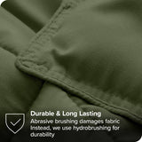 Twin/Twin XL size Super Soft Down Alternative Comforter Set in Olive Green