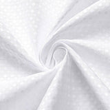 72"W x 78"H White Waffle Textured 3 in 1 Shower Curtain Set
