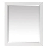 32-in x 28-in Bathroom Wall Mirror with White Solid Wood Frame