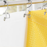 72"W x 84"H Yellow Waffle Textured 3 in 1 Shower Curtain Set